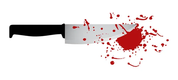 Ilustrace Nože Vektoru Krve — Stockový vektor