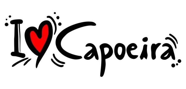 Capoeira Amor Vector Ilustración — Archivo Imágenes Vectoriales