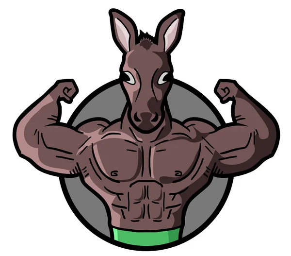 Gym Paard Vector Illustratie — Stockvector