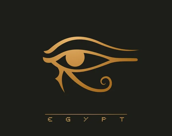 Egipto Ojo Símbolo Vector Ilustración — Archivo Imágenes Vectoriales