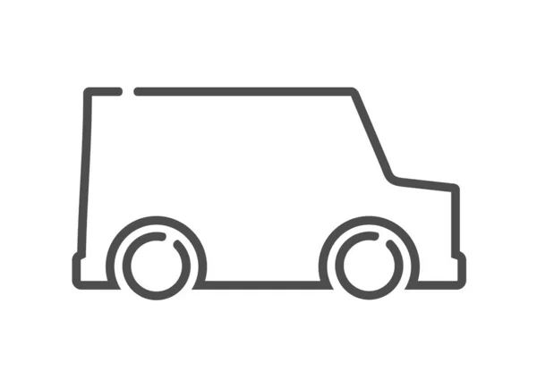 Transport Ciężarówka Płaski Wektor Ilustracja — Wektor stockowy
