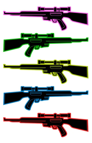 Illustration Vectorielle Des Snipers Couleur — Image vectorielle