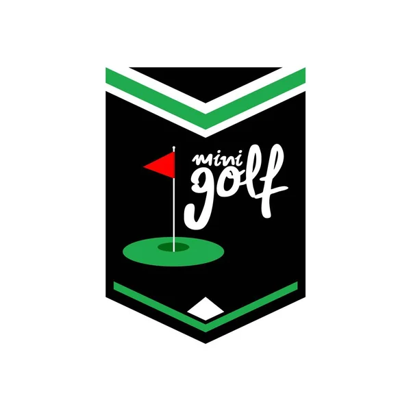 Design Emblème Mini Golf — Image vectorielle