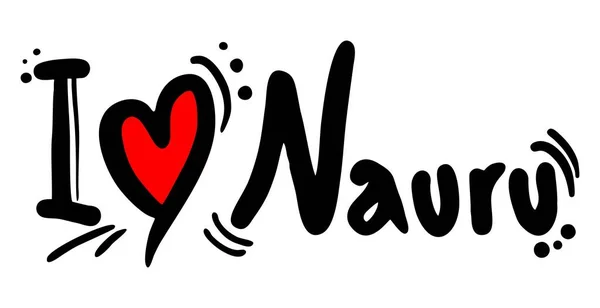 Науру Любовний Векторний Приклад — стоковий вектор
