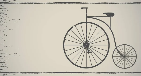 Bicicleta Con Fondo Blanco Negro — Vector de stock
