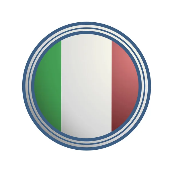 Italia Símbolo Vector Ilustración — Vector de stock