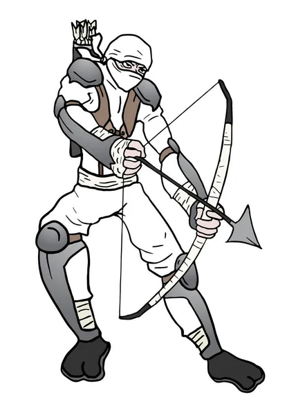 Illustration Vectorielle Archer Man — Image vectorielle