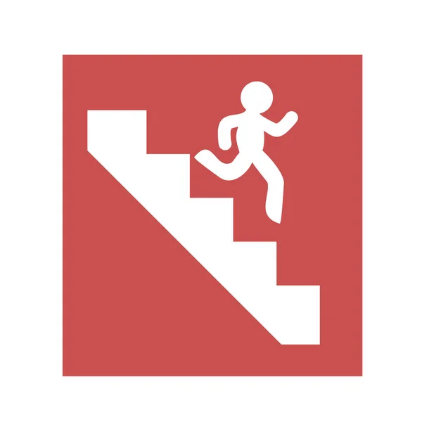 Descendo Escada Símbolo —  Vetores de Stock