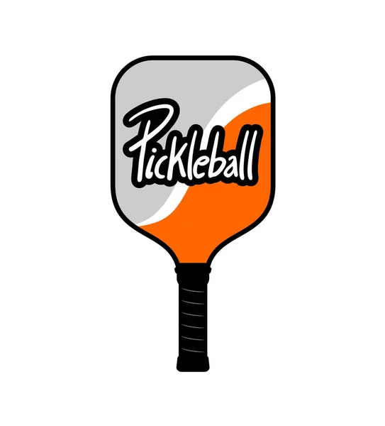 Illustrazione Vettoriale Icona Racchetta Pickleball — Vettoriale Stock