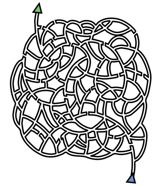 Оригинальная Векторная Иллюстрация Лабиринта — стоковый вектор
