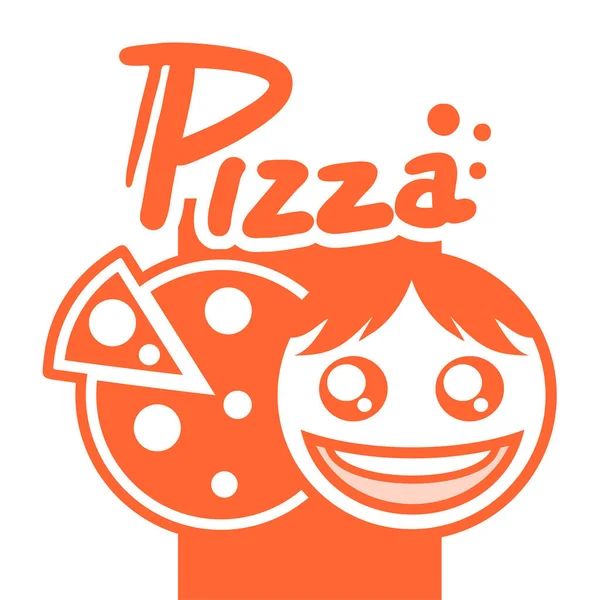 Pizza Símbolo Vetor Ilustração — Vetor de Stock