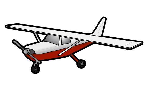 Repülőgép Web Ikon Egyszerű Illusztráció — Stock Vector