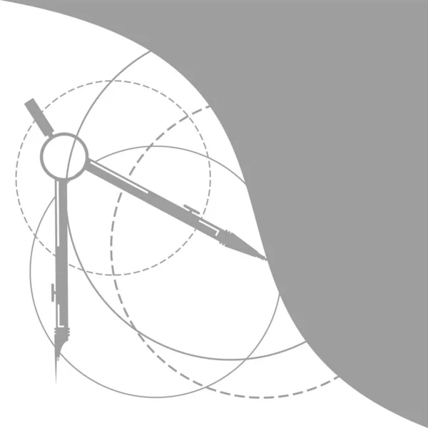 Compass Instrument Vector Illustration — Stock Vector