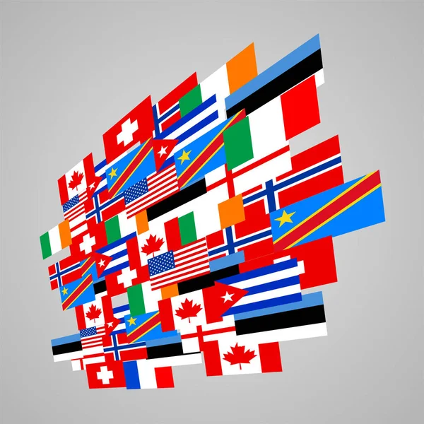 World Flags Close — Stock Photo, Image