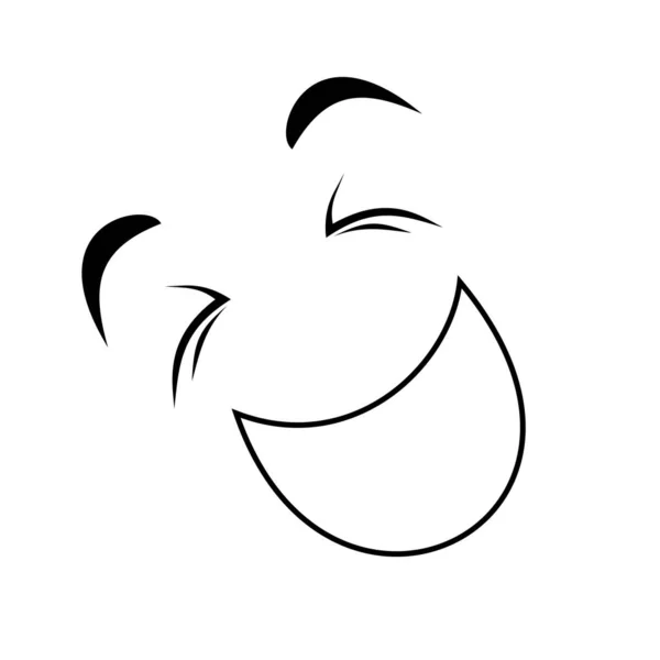 Ilustração Vetorial Personagem Com Sorriso — Fotografia de Stock