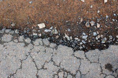 Kırık kaya zemininin güzel bir görüntüsü