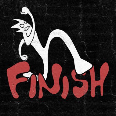 Bitiş koşusunun güzel resmi