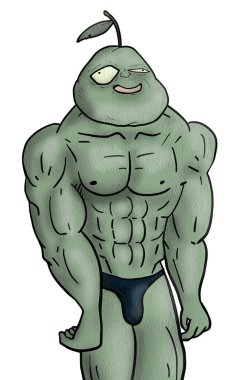 Msucle armudun güzel görüntüsü.