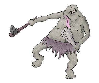 Çizgi film karakterinin güzel görüntüsü.