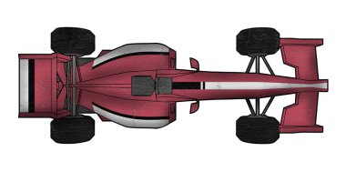 Güzel bir yarış arabası tasarımı.