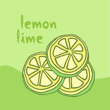 Limon illüstrasyonunun yaratıcı bozulması
