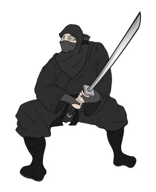 Ninja çekilişinin yaratıcı karalaması