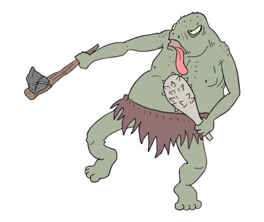 Çizgi film karakterinin yaratıcı karalaması