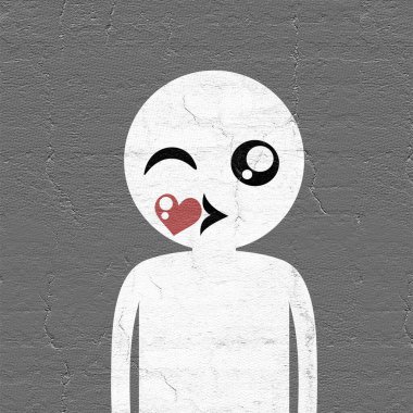 Yüz öpüşmesi güzel bir görüntü.