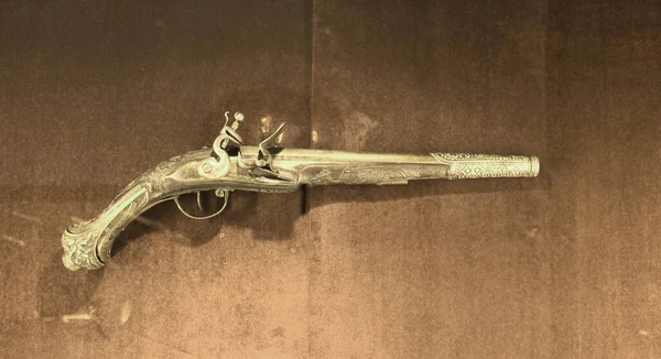 Vintage silahın güzel bir görüntüsü.