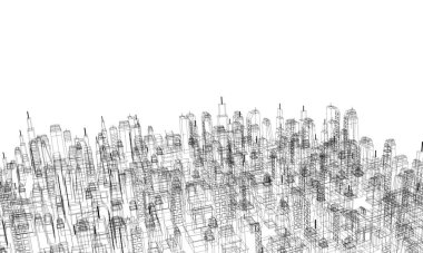 Zarif şehir oluşturma tasarımı