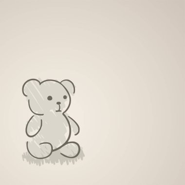 Küçük ayı illüstrasyonu tasarımı