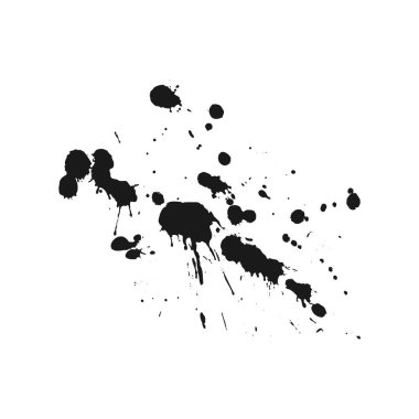 Siyah boya lekesinin yaratıcı tasarımı