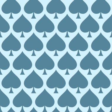 Mavi poker maça dizaynı pürüzsüz arkaplan