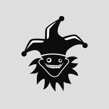 Çılgın soytarı yüz çizimi tasarımı