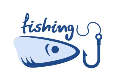 Balıkçılık sembolünün yaratıcı tasarımı