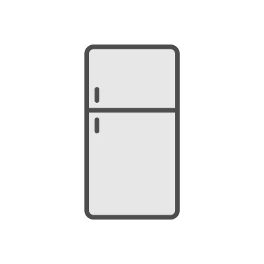 Düz buzdolabı simgesi tasarımı