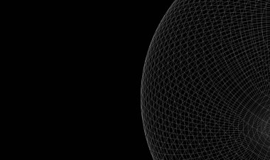 Yaratıcı geometrik çizim çizgileri arkaplanının güzel resmi