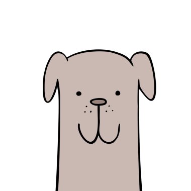 Komik köpek çizimlerinin yaratıcı tasarımı