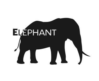 Büyük fil çiziminin yaratıcı tasarımı