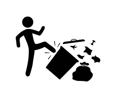 Çılgın adamın çöp tekmelerken ki güzel görüntüsü.