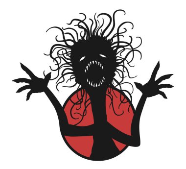 Karanlık canavarın yaratıcı tasarımı.