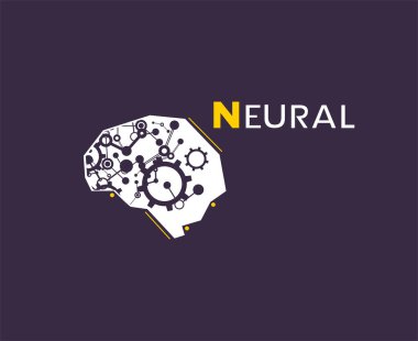 Kavramsal beyin sembolünün yaratıcı tasarımı