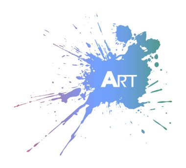 Güzel renk mürekkep lekesi tasarımı