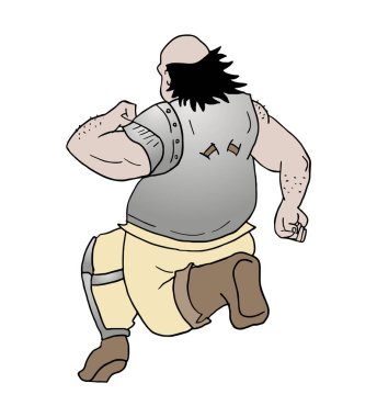 Savaşçı koşucu çizimi