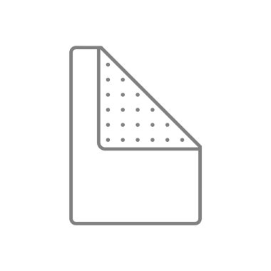 Zımpara kağıdı simgesinin yaratıcı tasarımı