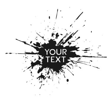 Dekoratif mürekkep lekesi tasarımı