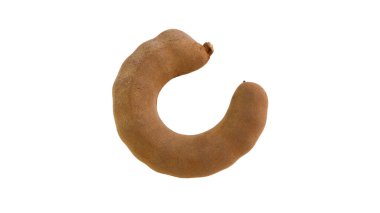 Beyaz arkaplanda tatlı demirhindi.