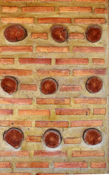 Old red brick wall texture background — Stock Photo, Image