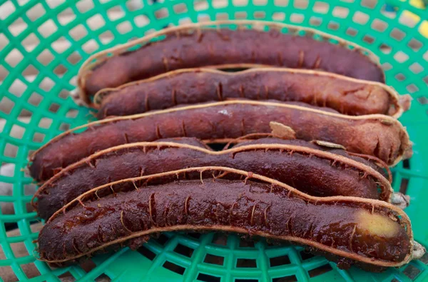 Tamarind in basket — Stock Photo, Image