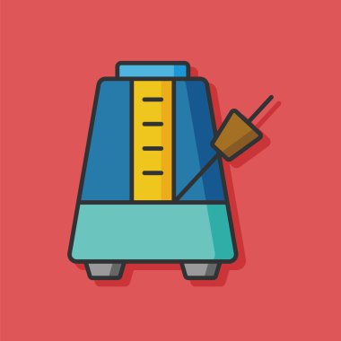 müzik metronom vektör simgesi